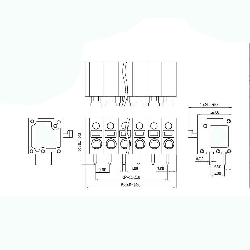 5 pin terminal block connector