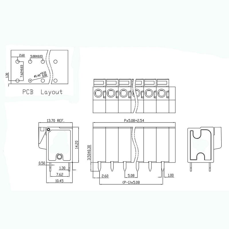 screwless terminal block